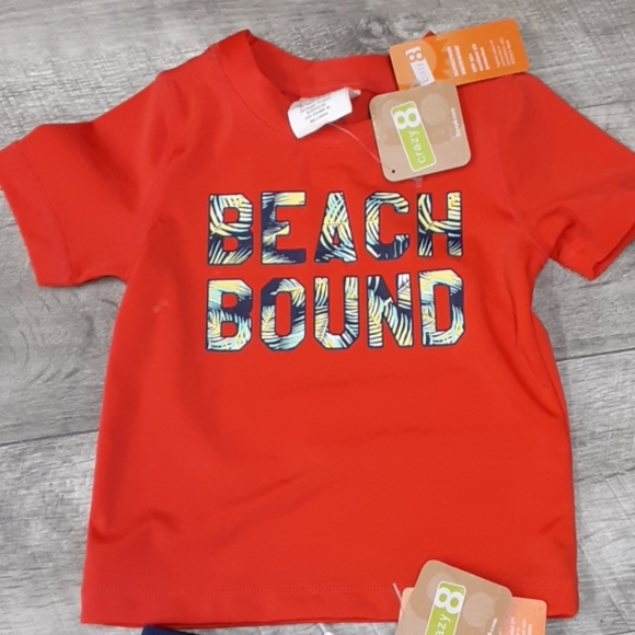 NWT 12-18M rashguard swim top and swim trunks - Picture 2 of 8